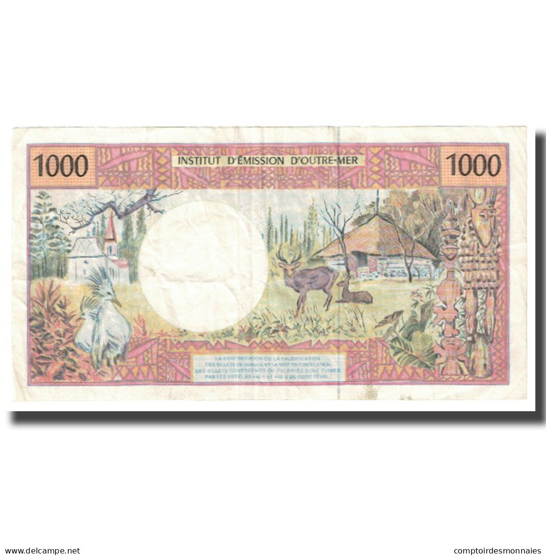 Billet, French Pacific Territories, 1000 Francs, KM:2a, SUP - Papeete (Französisch-Polynesien 1914-1985)