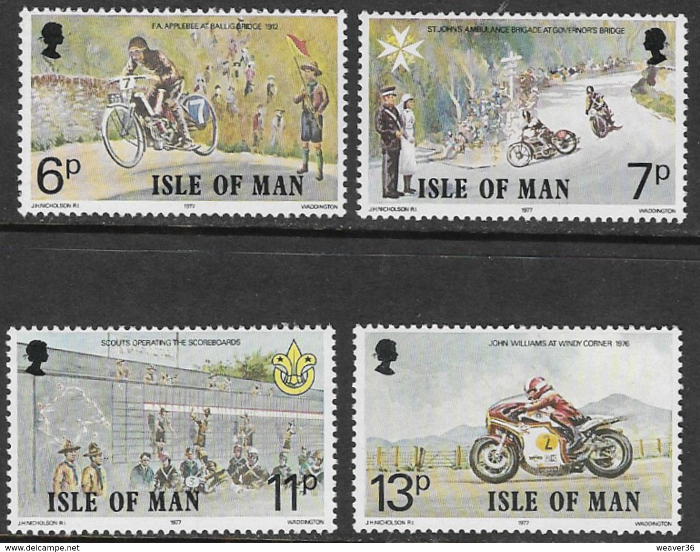 Isle Of Man SG99-102 1977 Linked Anniversaries Set 4v Complete Unmounted Mint [40/32391/25D] - Man (Insel)