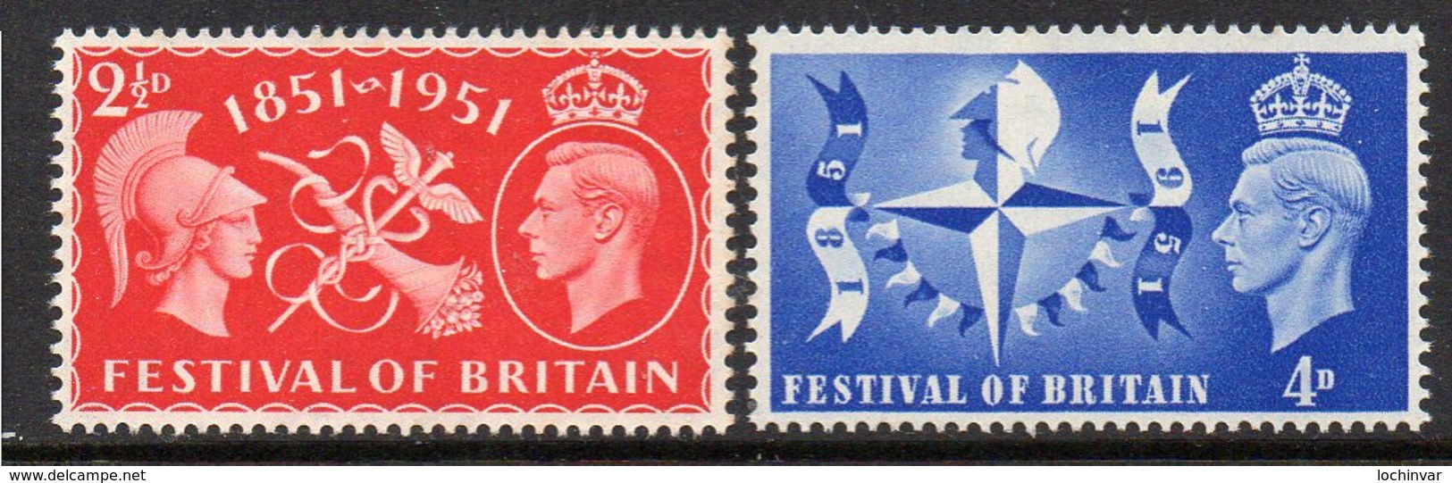 GREAT BRITAIN, 1951 FESTIVAL OF BRITAIN 2 MNH - Ongebruikt