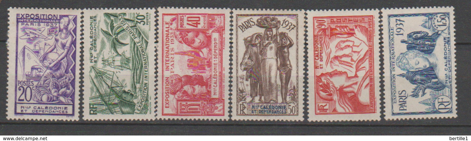 NOUVELLE CALEDONIE          N° YVERT   166/171  NEUF SANS GOMME     (  SG   01/28 ) - Neufs