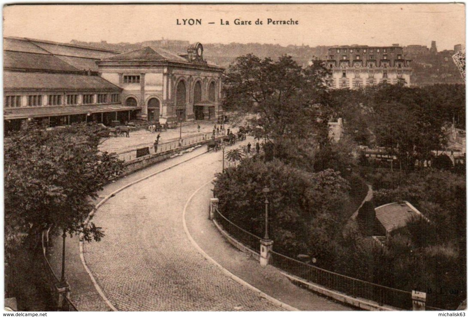 3TTH 51 CPA - LYON - LA GARE DE PERECHE - Autres & Non Classés