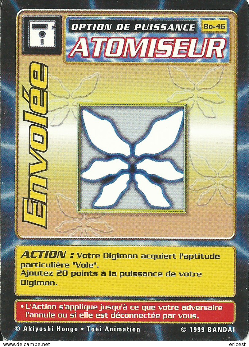 B - CARTE DIGIMON ENVOLEE BO-46 FR BON ETAT - Autres & Non Classés