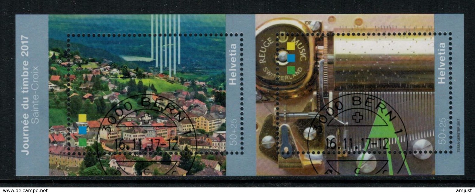 Suisse /Schweiz/Svizzera/Switzerland // 2017 // Bloc-feuillet Journée Du Timbre Ste.Croix,  Oblitérée 1er Jour - Used Stamps