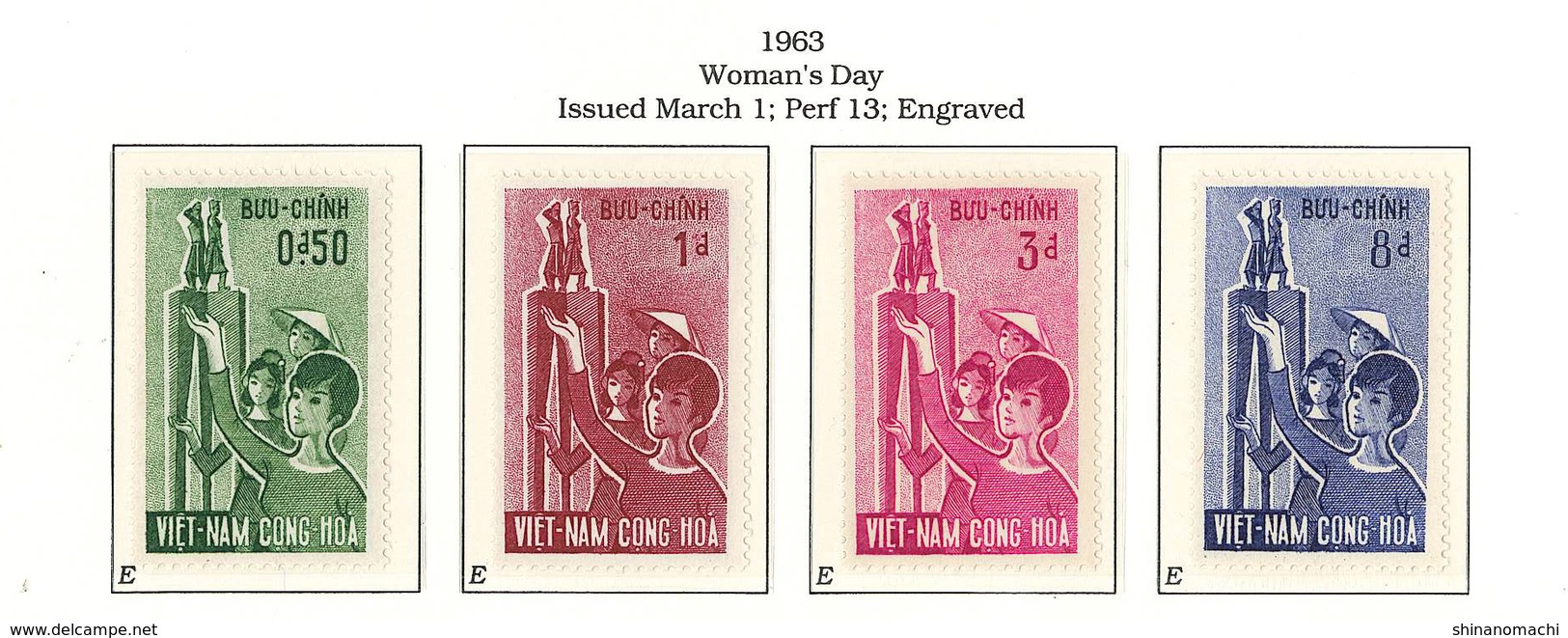 South Viet Nam - 1963 - SC 203 - 206 - Women Day - MH - Vietnam