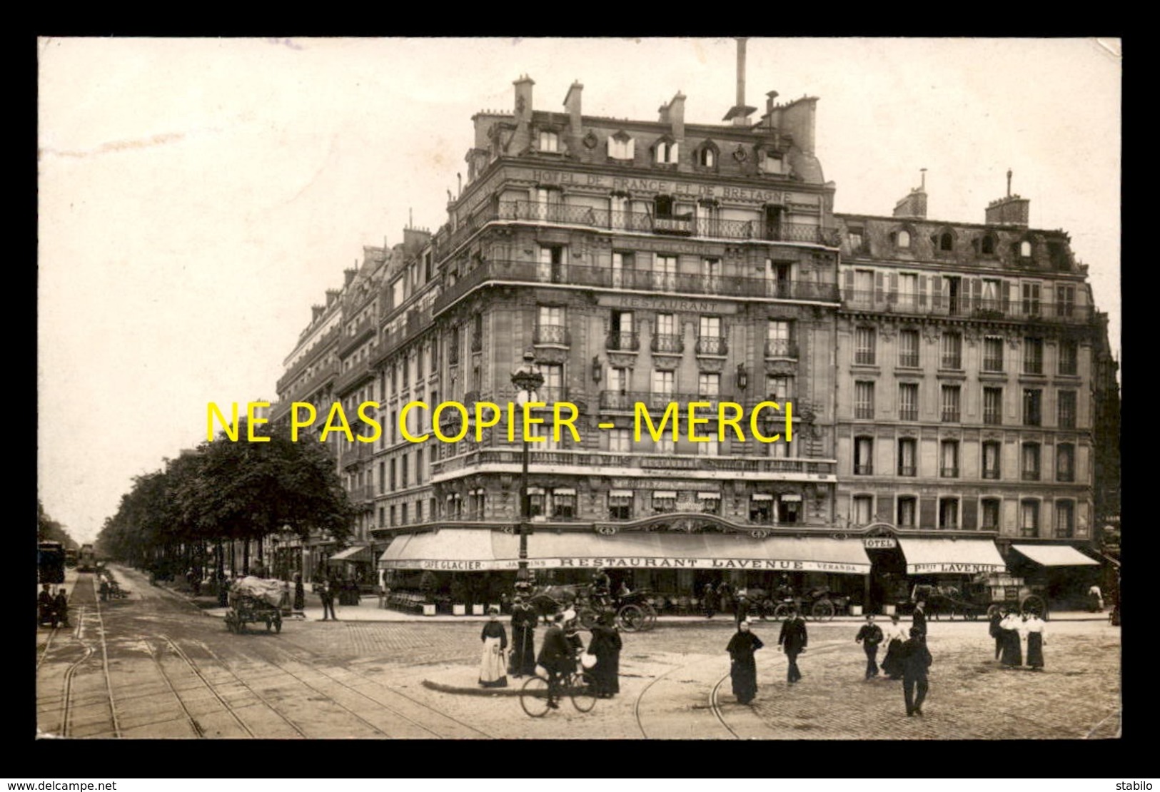 75 - PARIS 14EME - RESTAURANT LAVENUE, RUE DU DEPART - CARTE PHOTO ORIGINALE - Arrondissement: 14