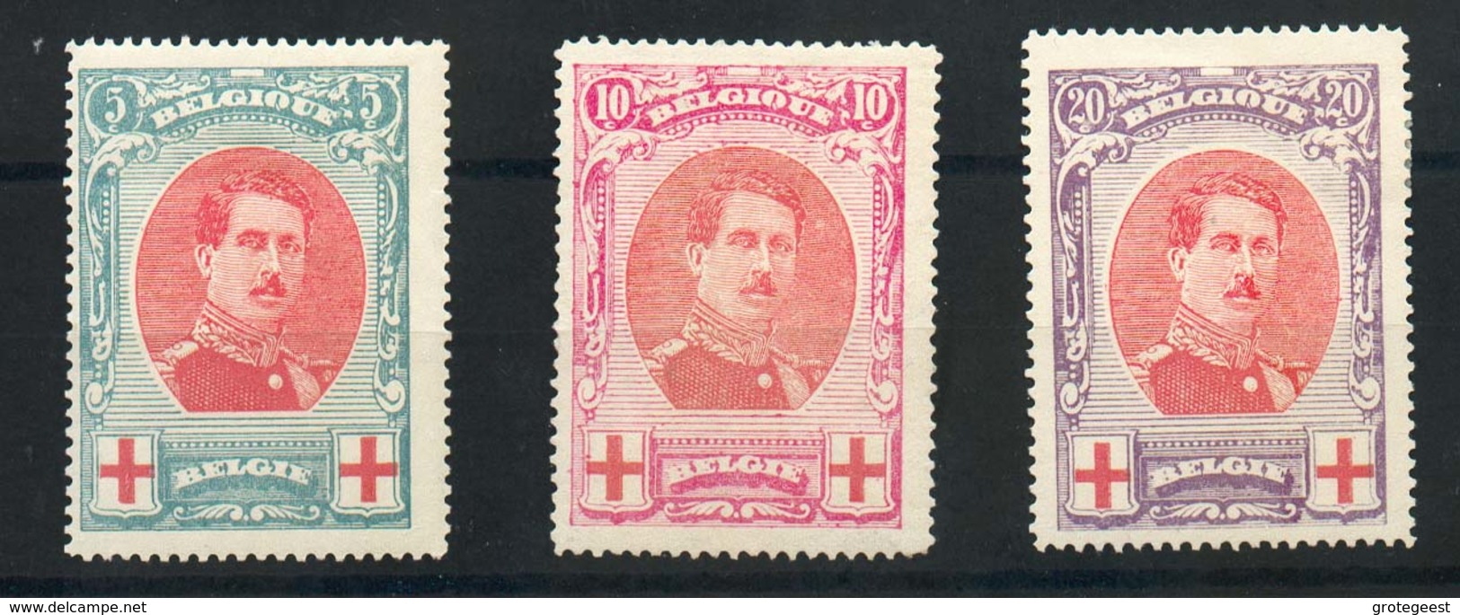 N°132/134 X - 13982 - 1914-1915 Rotes Kreuz