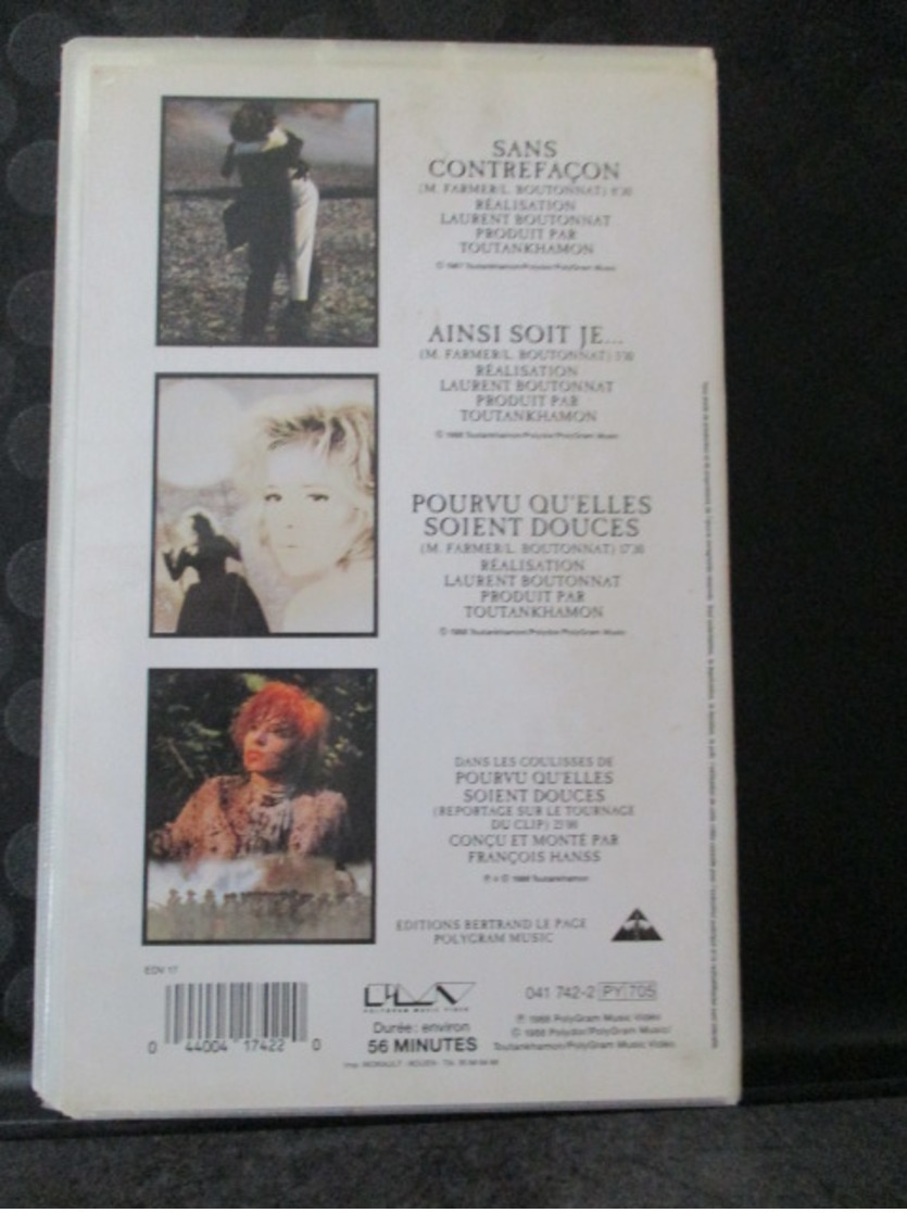 K7 VHS MYLENE FARMER -LES CLIPS - Concert & Music