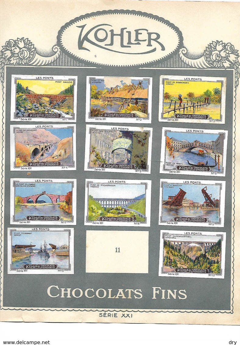 Images Chocolat Kohler. 23 Plantes Vénéneuses - Ponts.. Collées Sur Feuille Album.  Envoi 1,72 €. - Autres & Non Classés