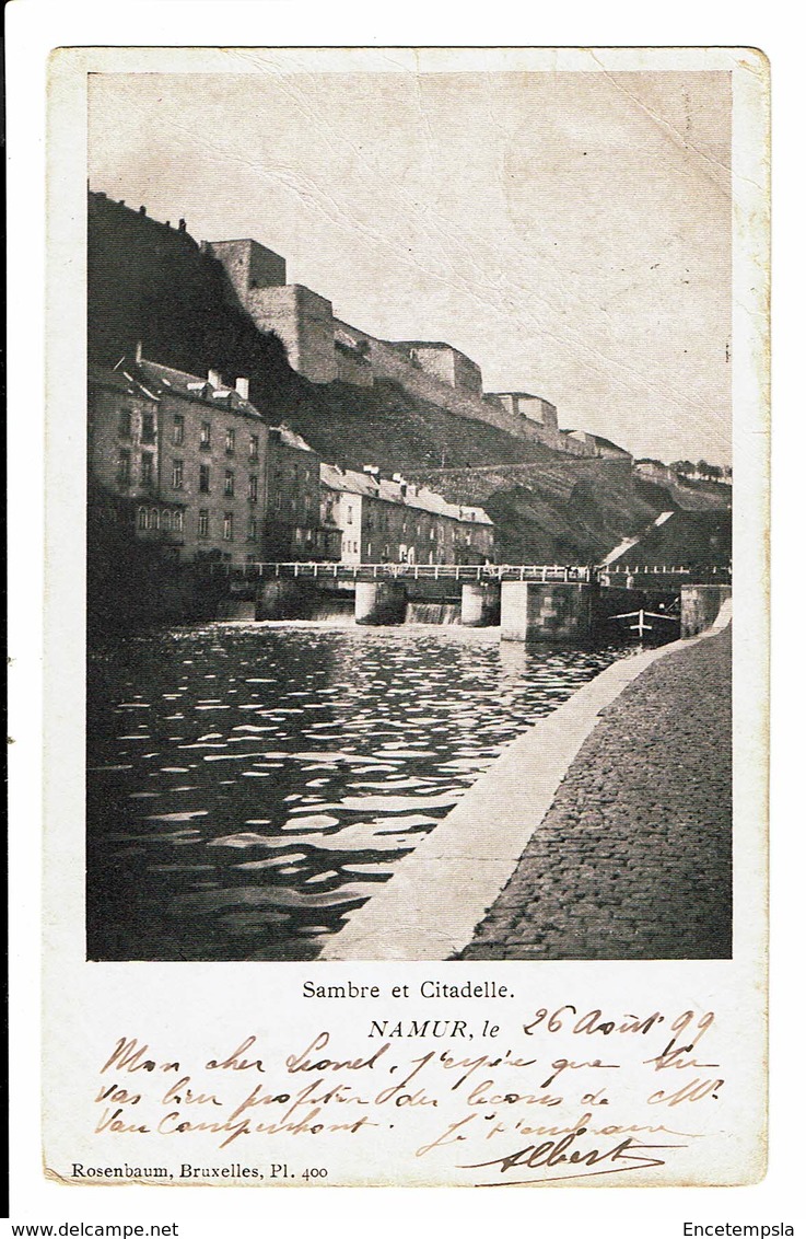 CPA - Carte Postale - Belgique - Namur- Sambre Et Citadelle -1899- VM3507 - Namur