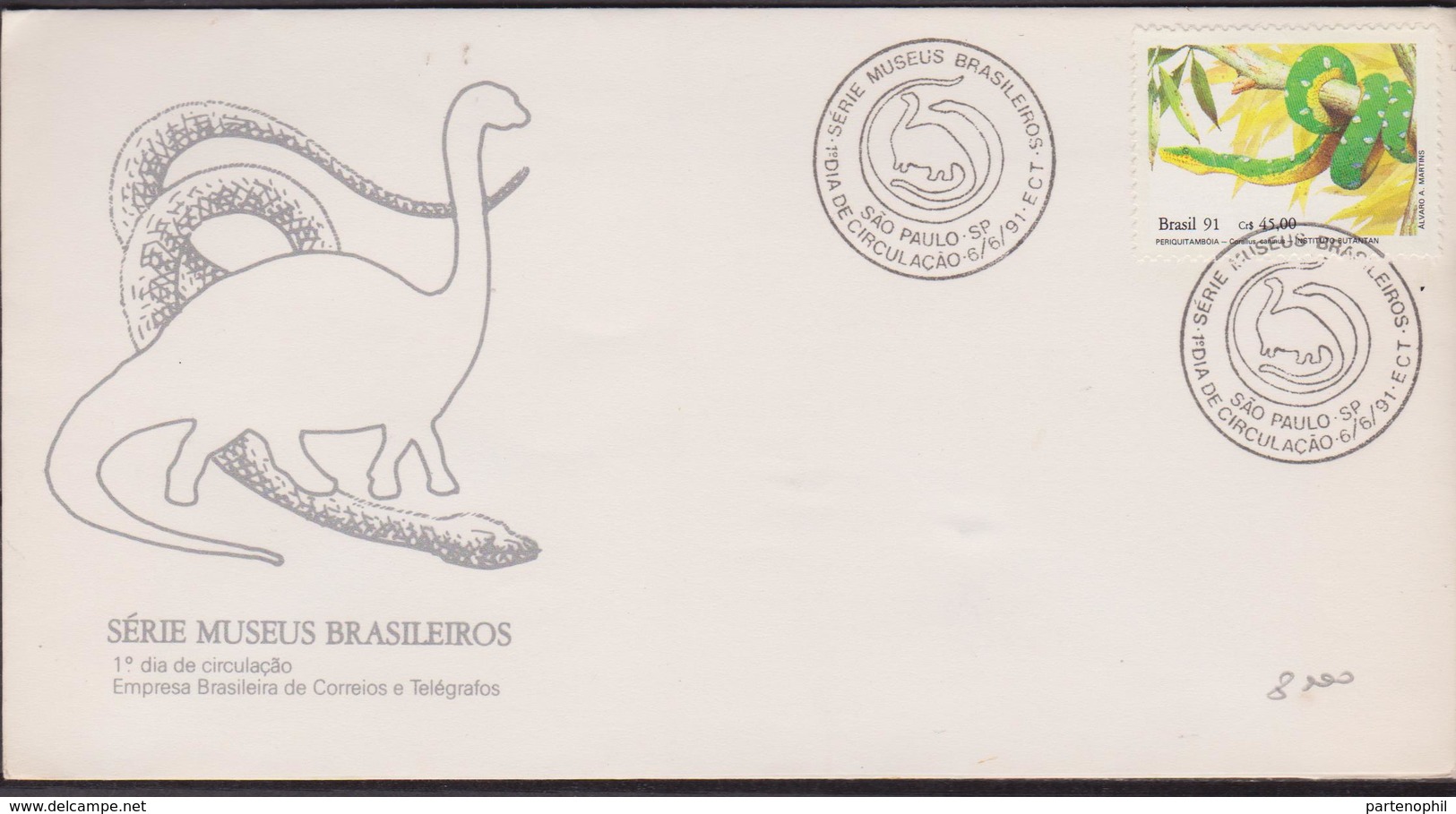 Brasile FDC Dinosauri Dinosaurs Prehistoric Animals - Preistorici