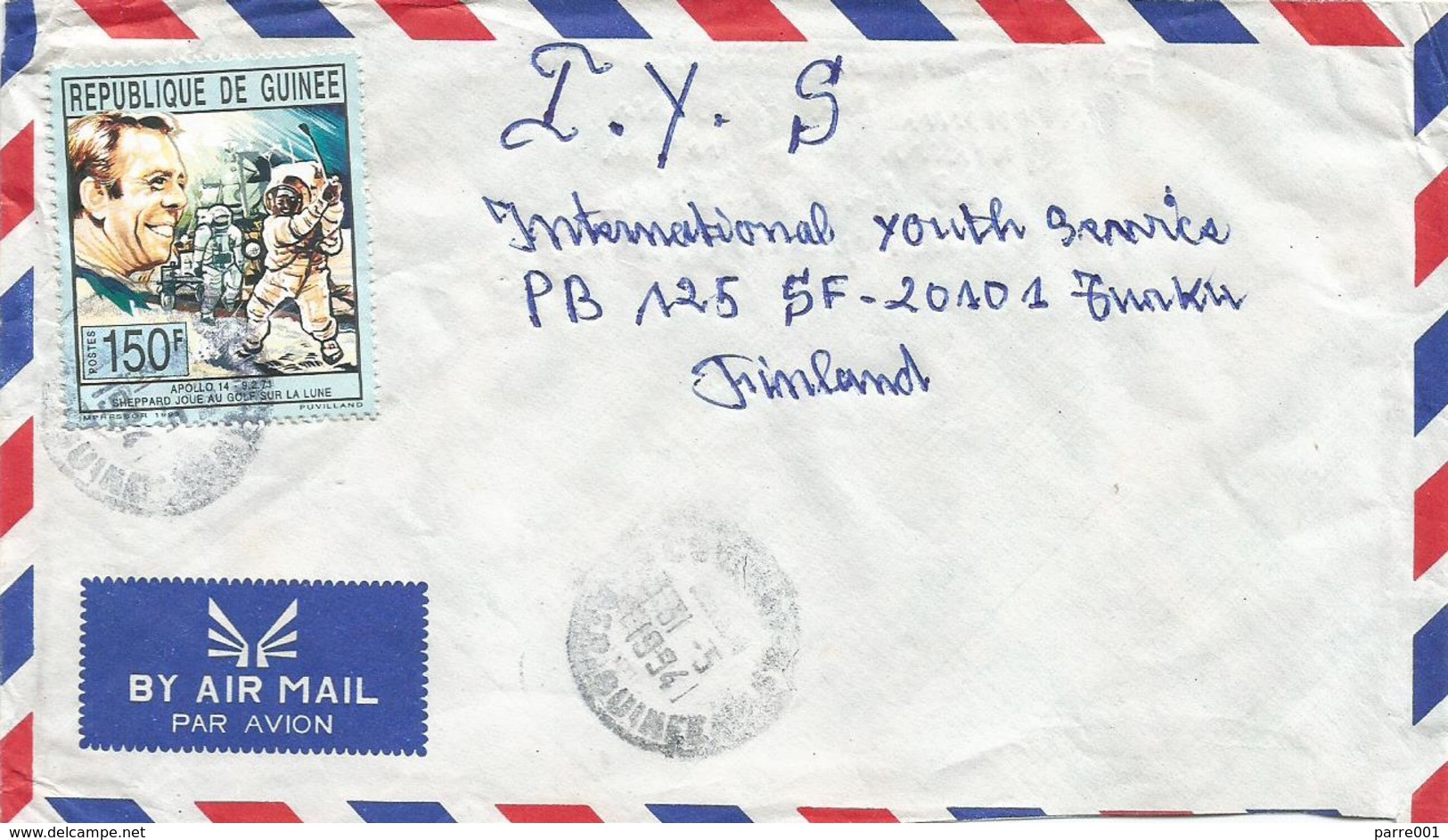 Guinee Guinea 1994 Conakry Space Apollo14 Sheppard Playing Golf On The Moon Cover - Guinee (1958-...)