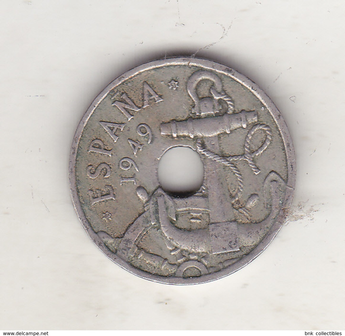 Spain 50 Centimos 1951 - Arrows Pointing Down - 50 Céntimos