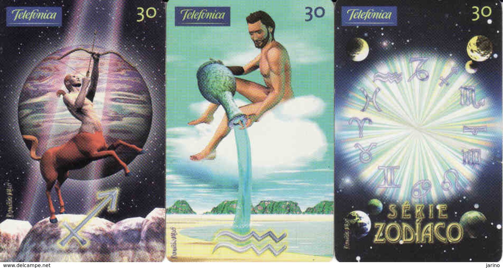 Horoscope Zodiac, Brasil Telefonica, 3 Pieces - Zodiaco