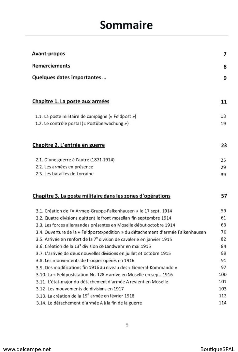 La Correspondance Militaire Allemande En Moselle 1914 - 1918 - édition SPAL - Feldpost 1914 - 1918 - Lothringen - - Militärpost & Postgeschichte