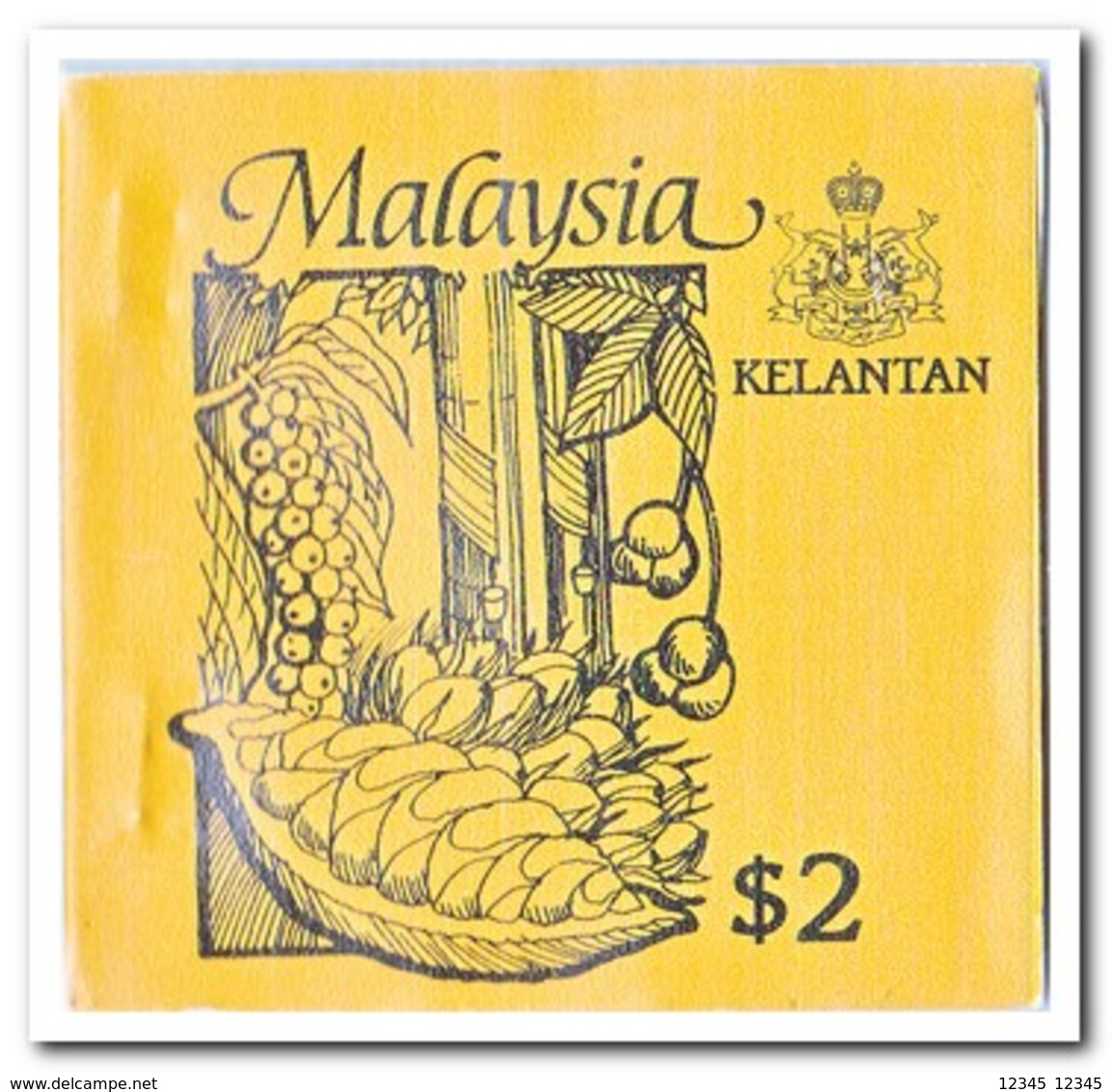 Kelantan 1987, Postfris MNH, Trees ( Booklet, Carnet ) - Malesia (1964-...)