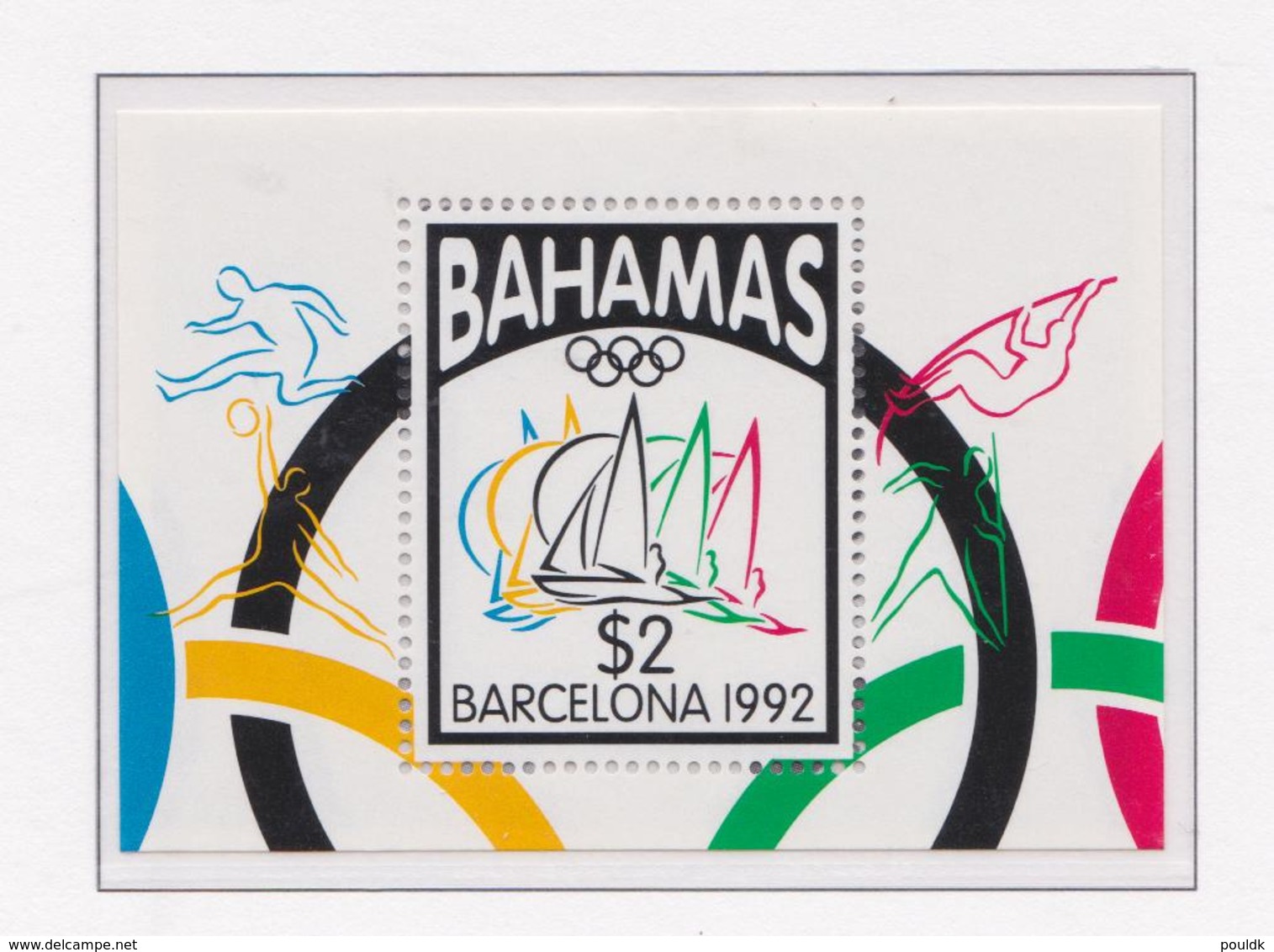 Bahamas Souvenir Sheet 1992 Barcelona Olympic Games MNH/** (H54) - Ete 1992: Barcelone