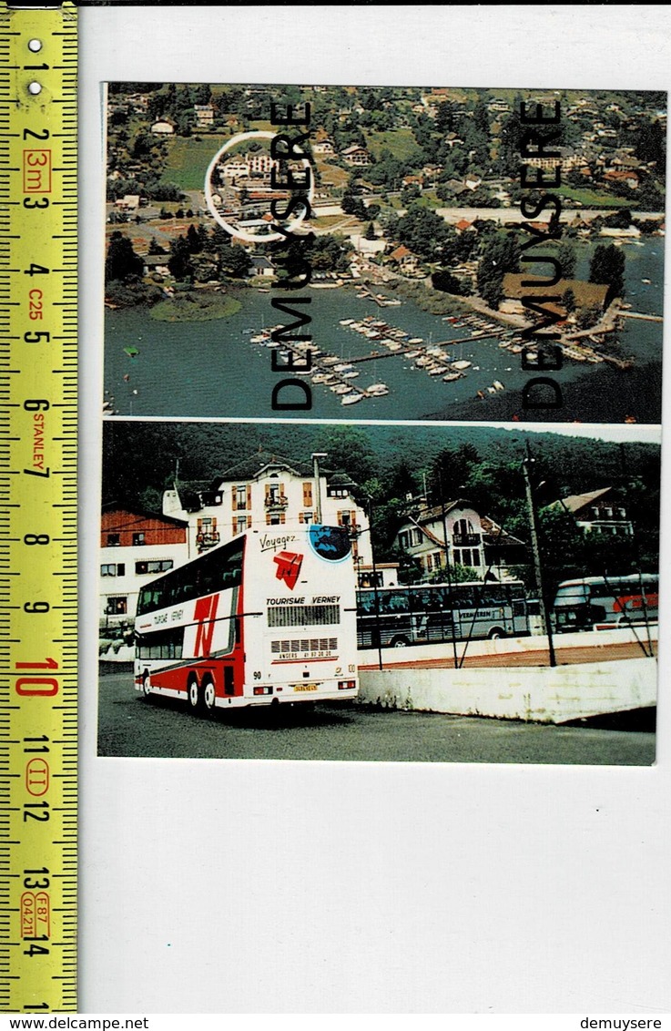 KL 8016 - HOTEL RESTAURANT RIANT PORT SEVRIER LAC D ANNECY - Visiting Cards