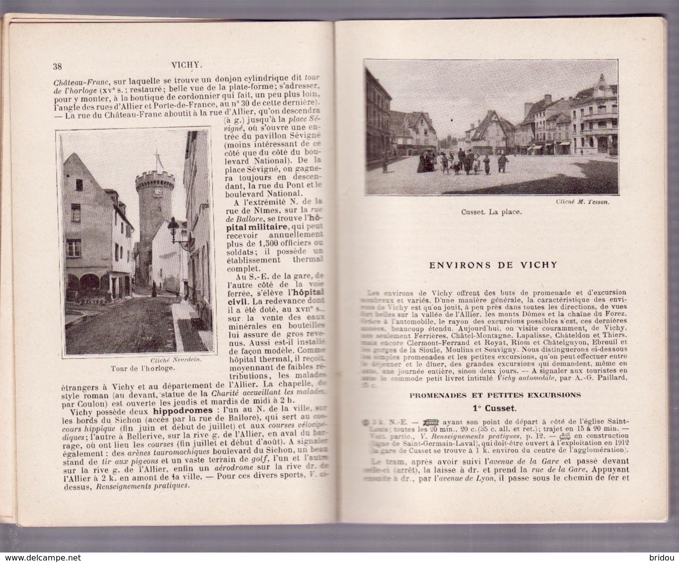 Guide Touristique Ancien    VICHY    Guide Joanne    Année 1912    230 Pages - Tourism Brochures