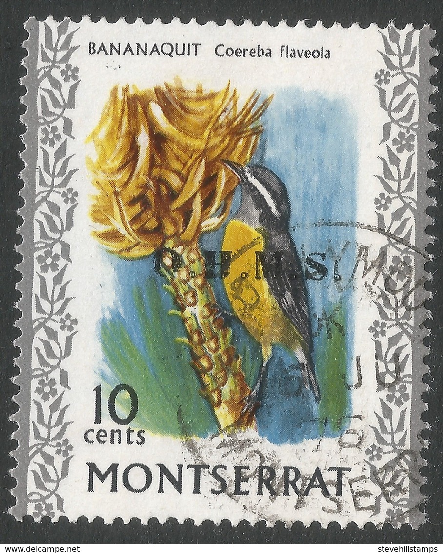 Montserrat. 1976 Official. 10c Used. SG O2 - Montserrat