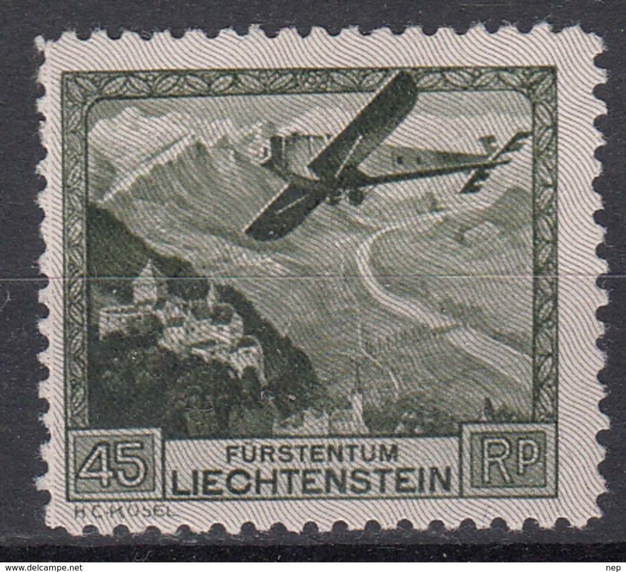 LIECHTENSTEIN - Michel - 1930 - Nr 112 - MH* - Luftpost