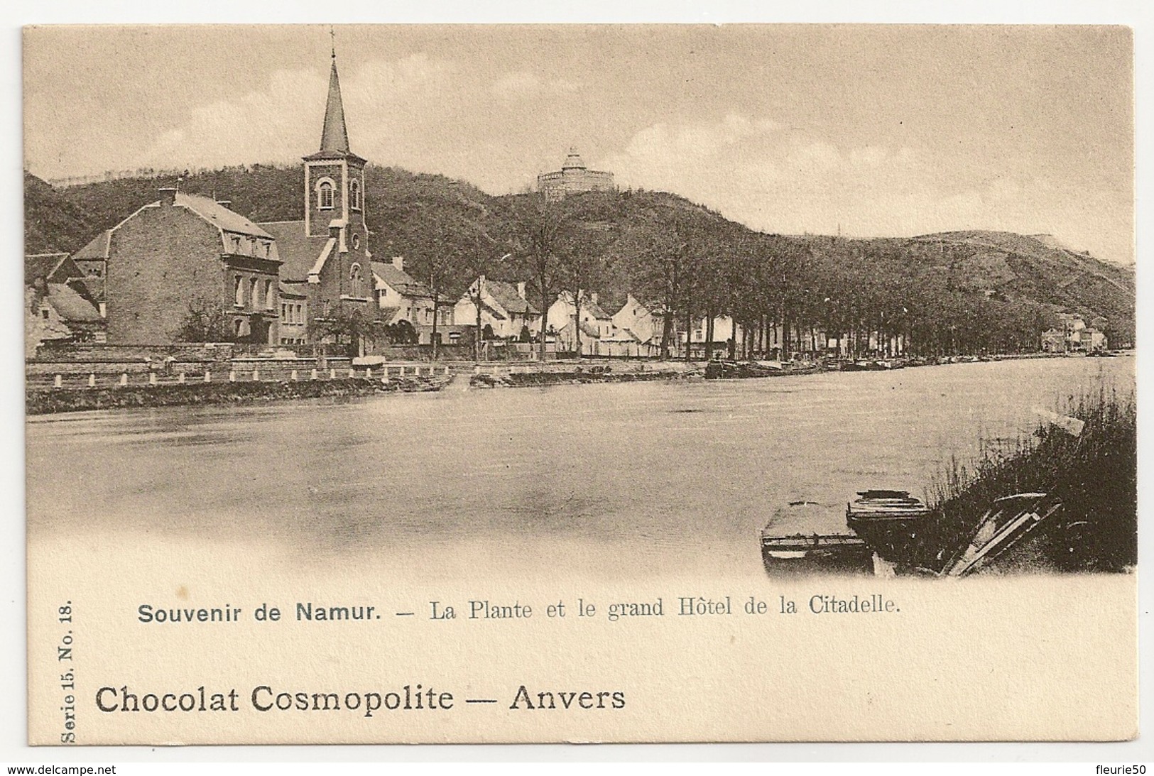 Souvenir De NAMUR - La Plante Et Le Grand Hôtel De La Citadelle. Chocolat Cosmopolite, Anvers. Précurseur. - Namur