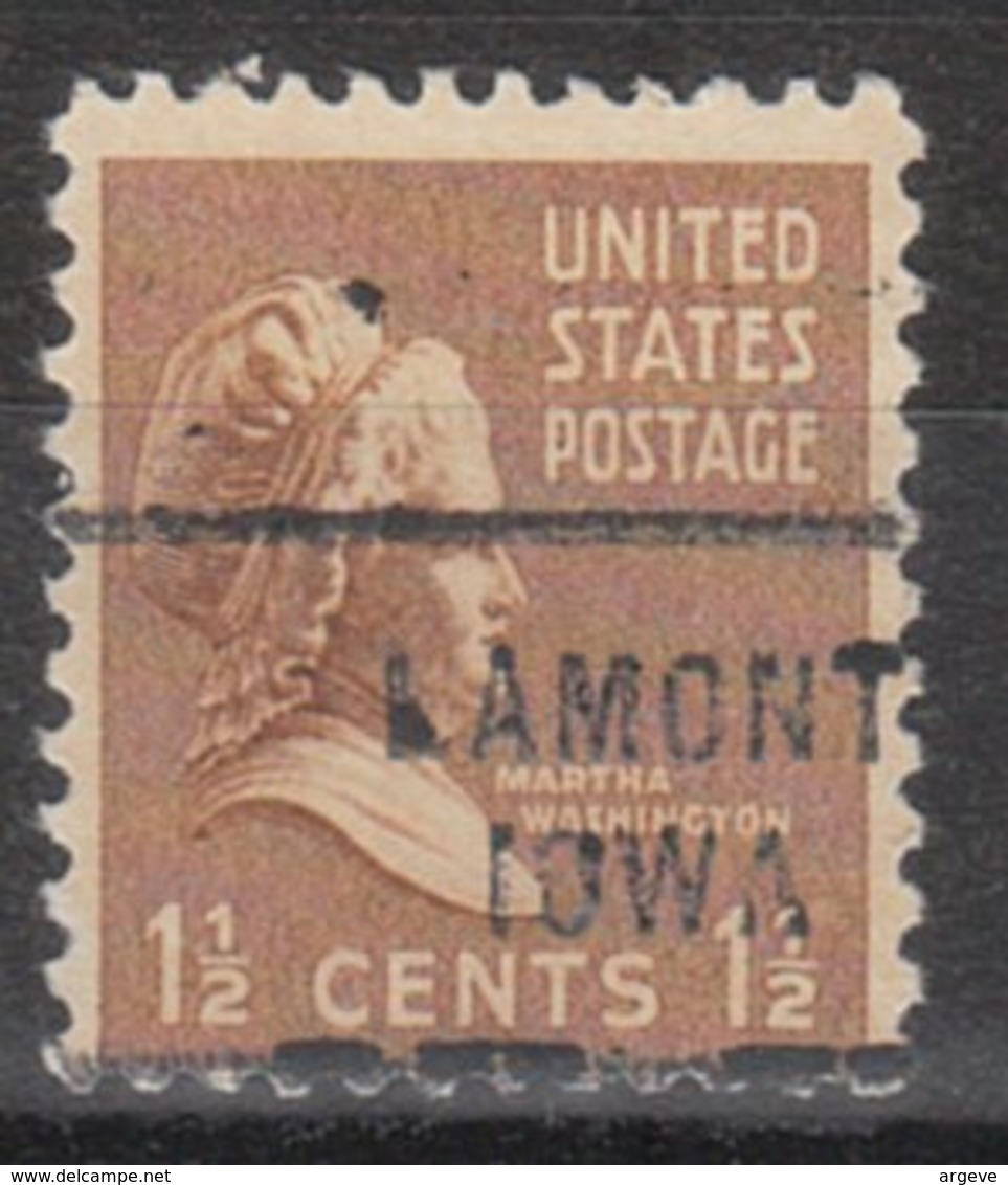 USA Precancel Vorausentwertung Preo, Locals Iowa, Lamont 712 - Prematasellado