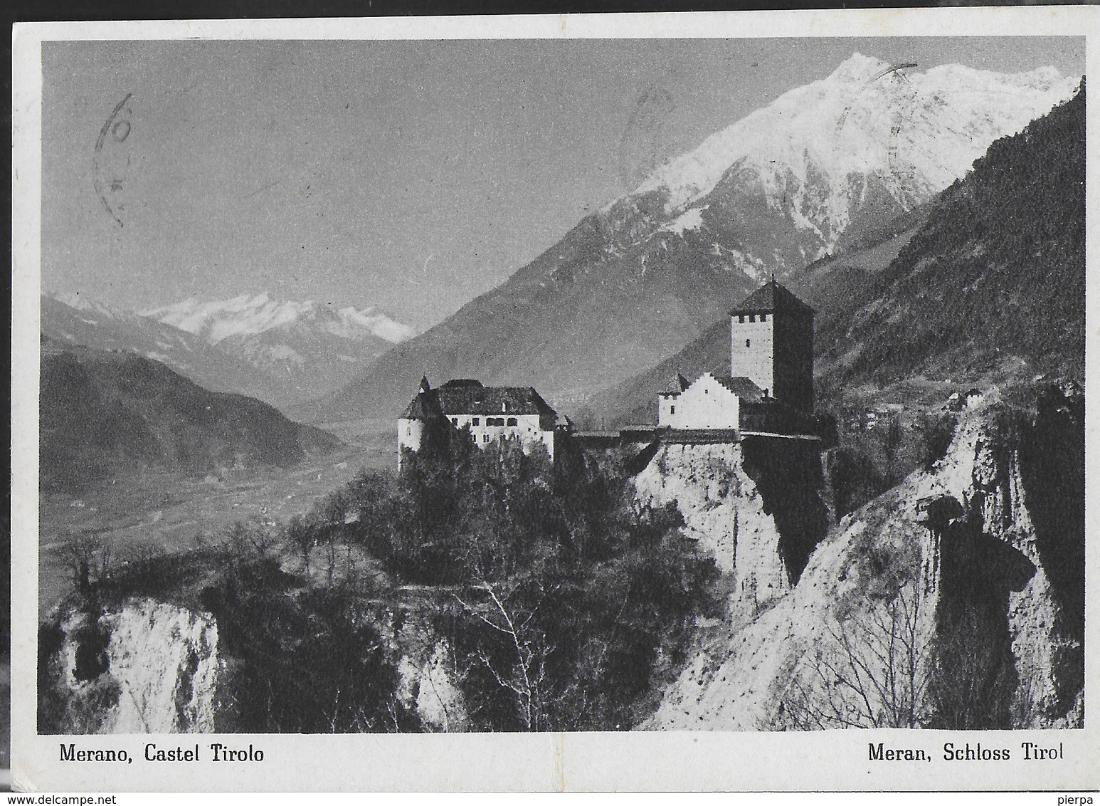 CASTEL TIROLO - SCHLOSS TIROL - MERANO - EDIZ. LEO BAEHRENDT MERANO - VIAGGIATA 1955 - Castelli