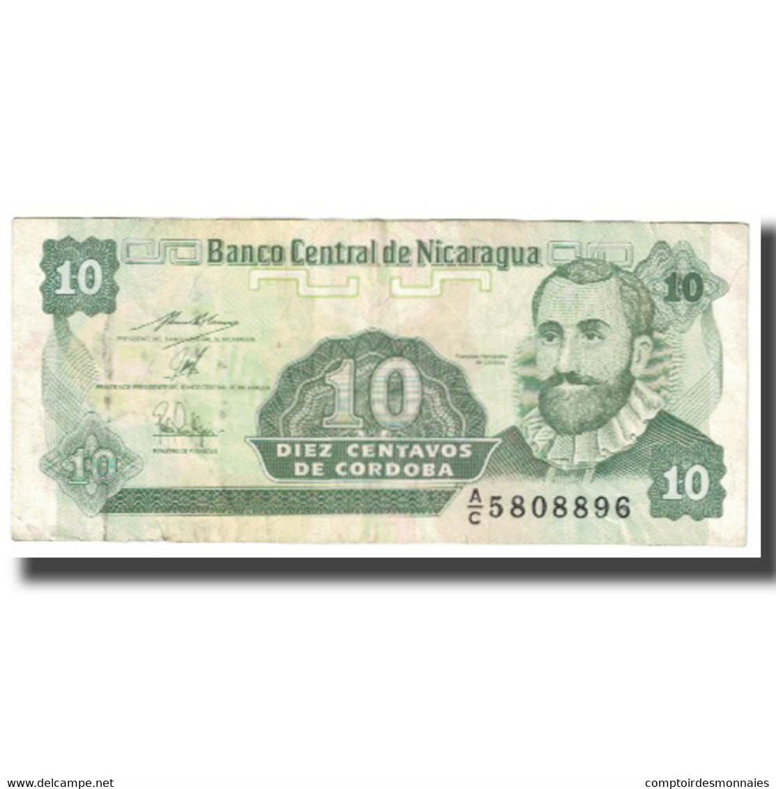 Billet, Nicaragua, 10 Centavos, KM:169a, TTB - Nicaragua