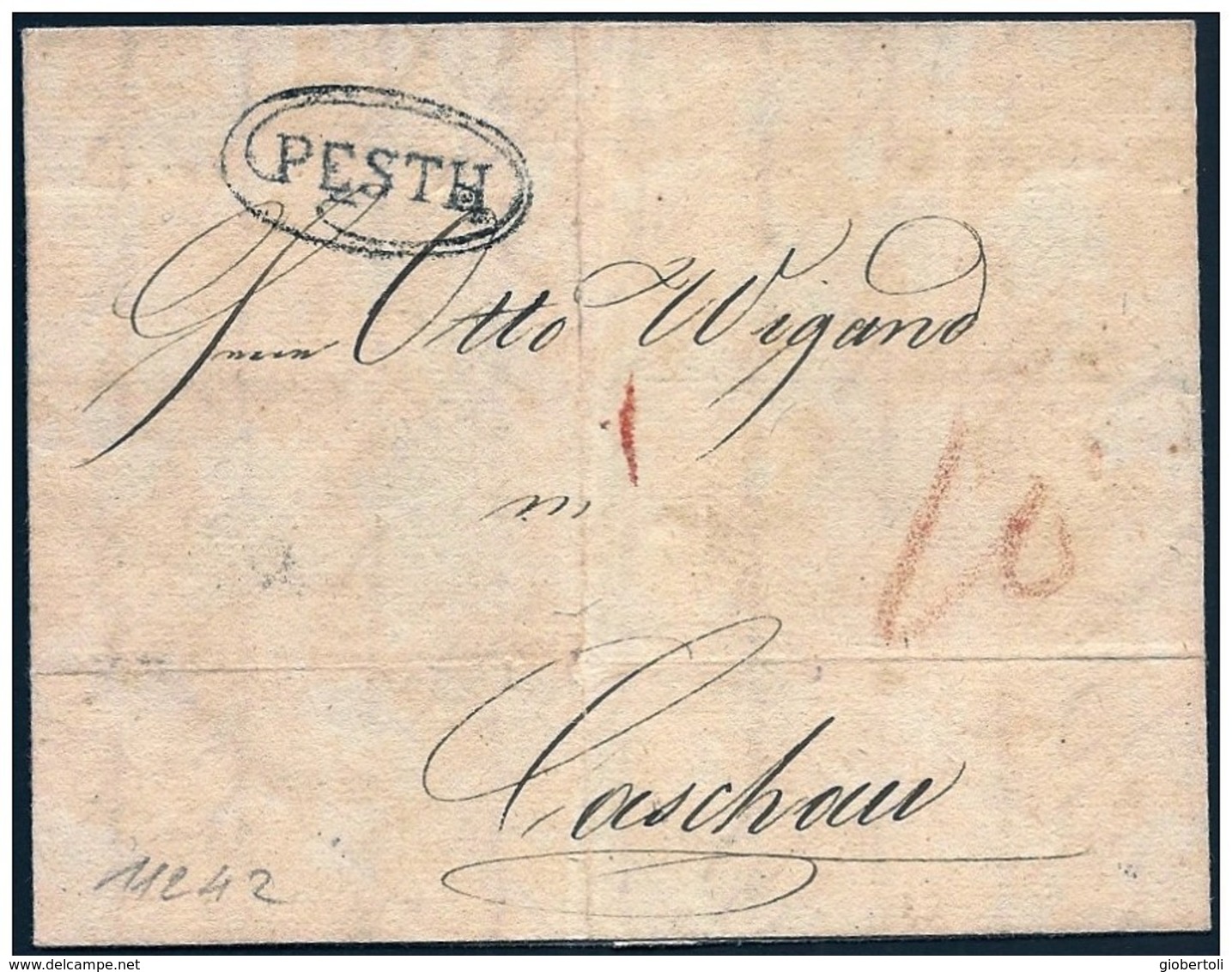 Ungheria/Hongrie/Hungary: 1827 - Bollo Di Pesth, Timbre Of Pesth, Cachet De Pesth - ...-1867 Préphilatélie