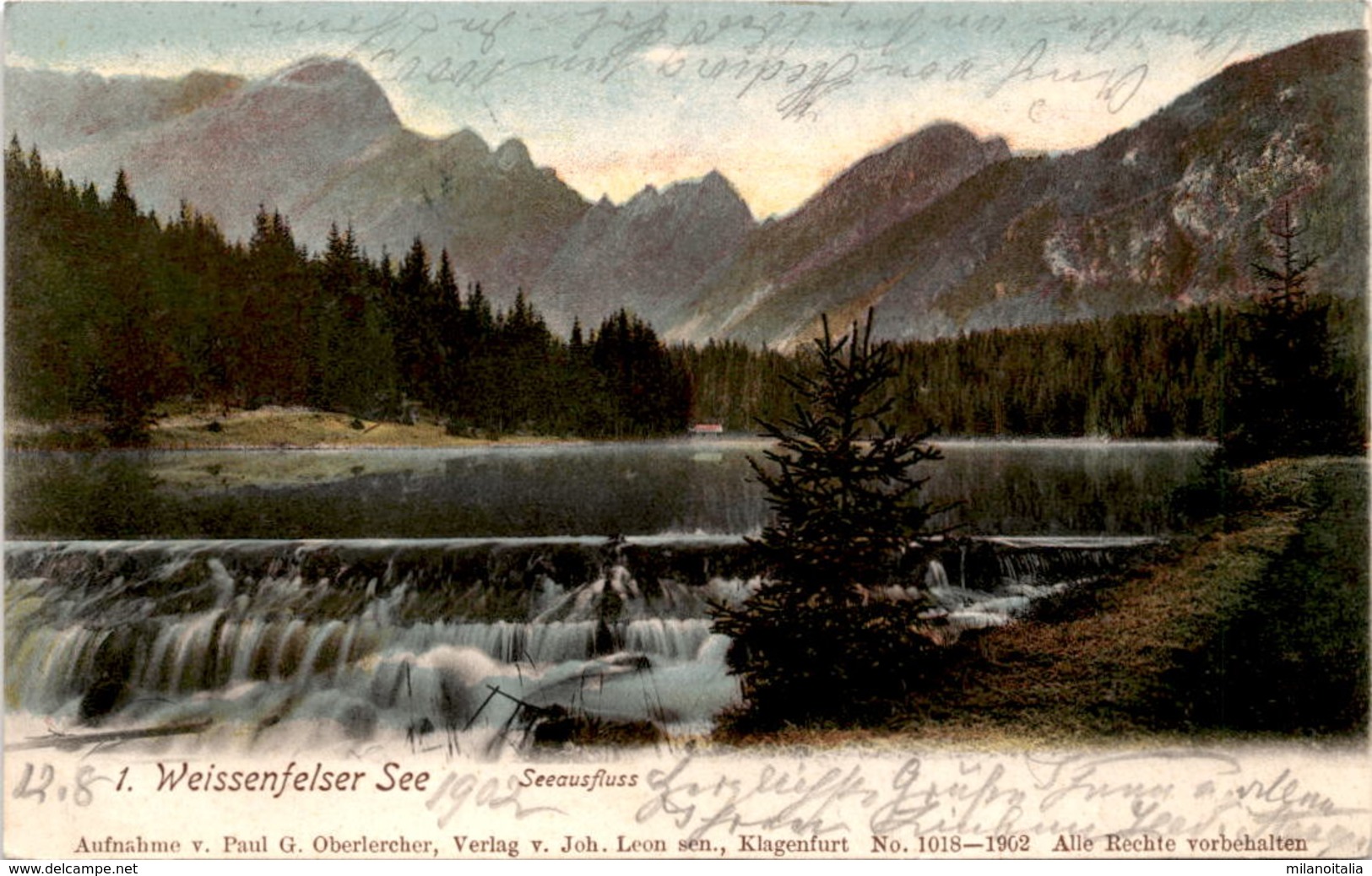 1. Weissenfelser See - Seeausfluss (1018) * 12. 8. 1902 - Sonstige & Ohne Zuordnung