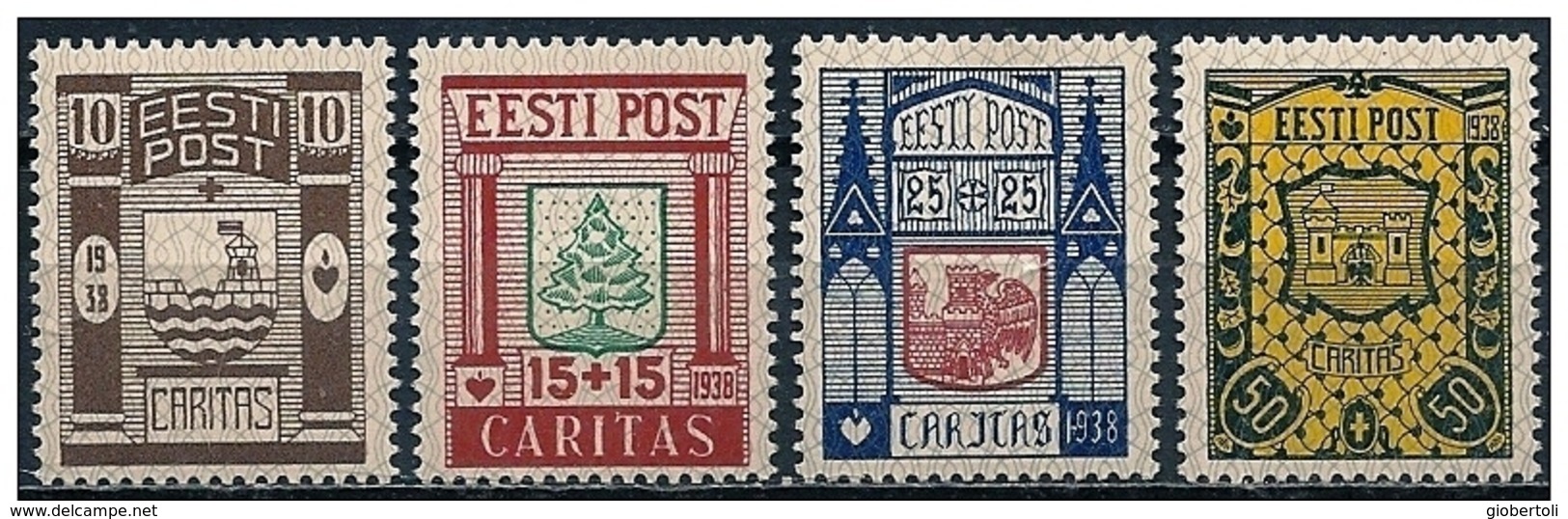 Estonia/Estonie: Stemma, Coat Of Arms, Armoiries - Timbres