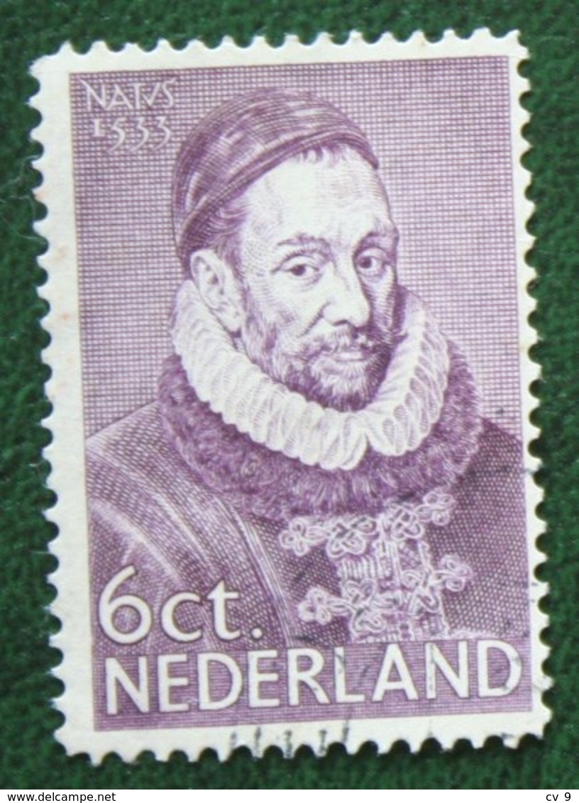 6 Ct Herdenkingszegels Willem I NVPH 254 (Mi 259) 1933 Gestempeld / USED NEDERLAND / NIEDERLANDE - Used Stamps