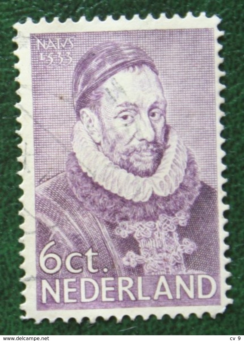 6 Ct Herdenkingszegels Willem I NVPH 254 (Mi 259) 1933 Gestempeld / USED NEDERLAND / NIEDERLANDE - Used Stamps