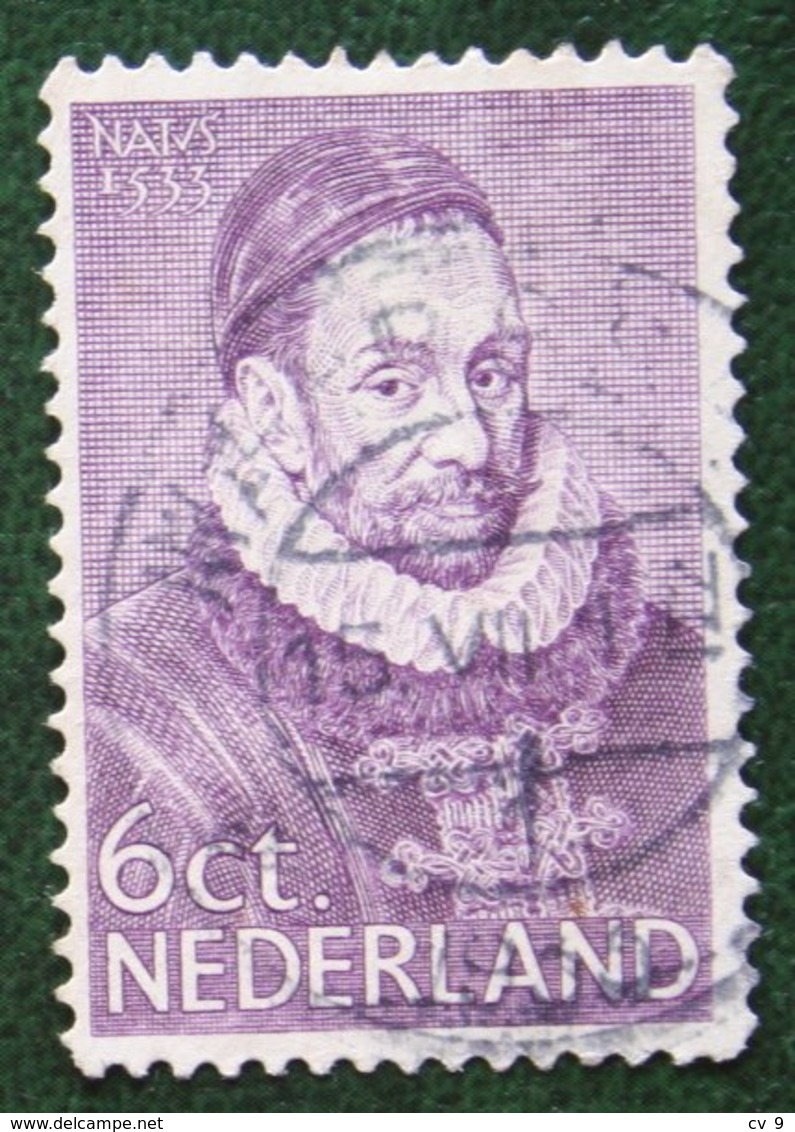 6 Ct Herdenkingszegels Willem I NVPH 254 (Mi 259) 1933 Gestempeld / USED NEDERLAND / NIEDERLANDE - Used Stamps