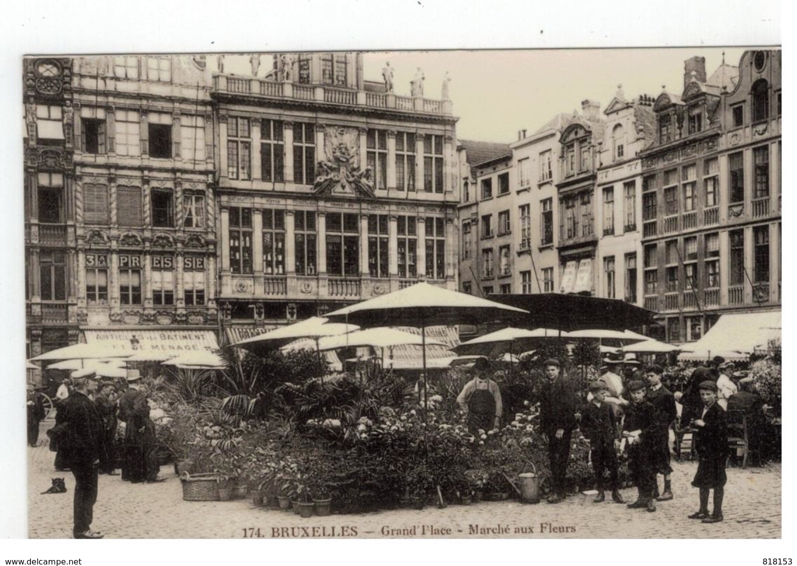 174.BRUXELLES  -  Grand'Place - Marché Aux Fleurs - Brussel (Stad)