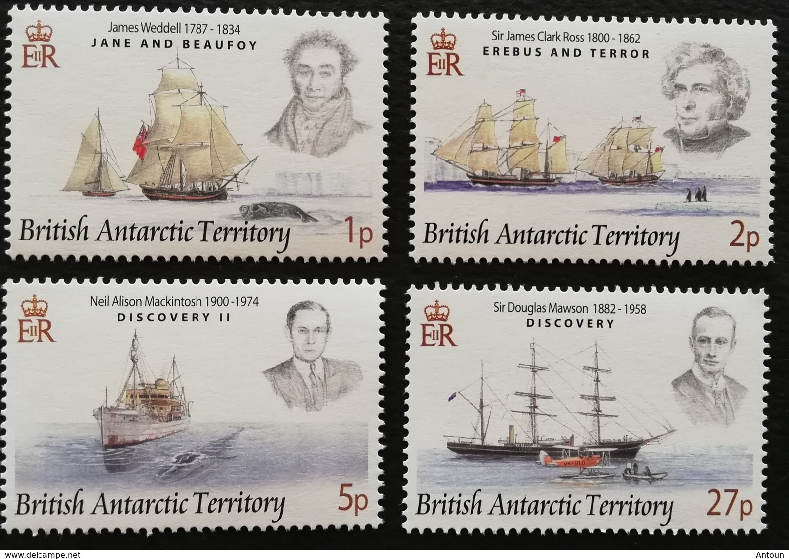 British Antarctic Territory 2008 Explorers And Ships LOT - Oceania (Other)