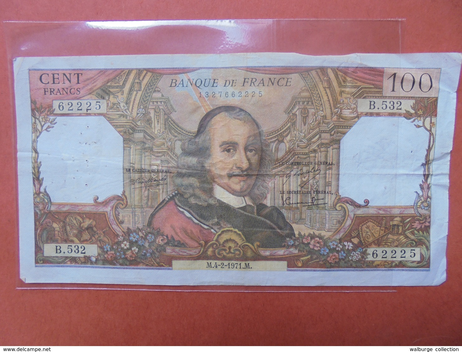 FRANCE 100 FRANCS 1971 CIRCULER - 100 F 1964-1979 ''Corneille''