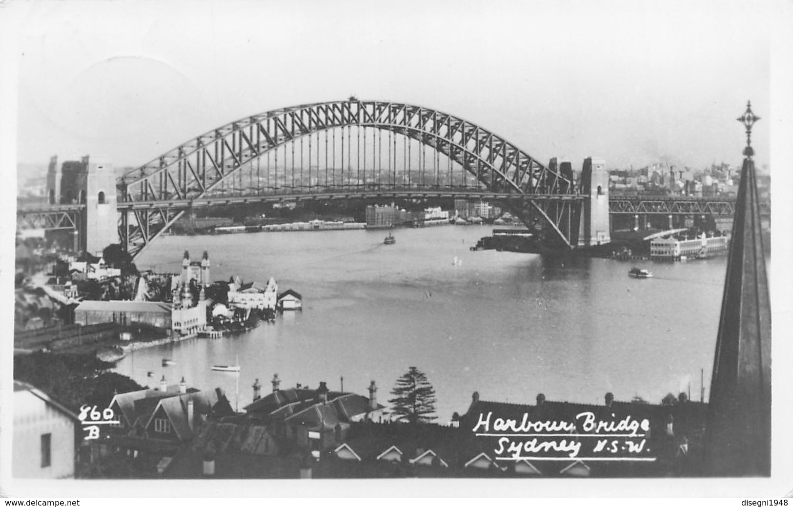 M08225 "HARBOUR BRIDGE-SIDNEY-N.S.W. " CART. ORIG. SPED. 1953 - Sydney