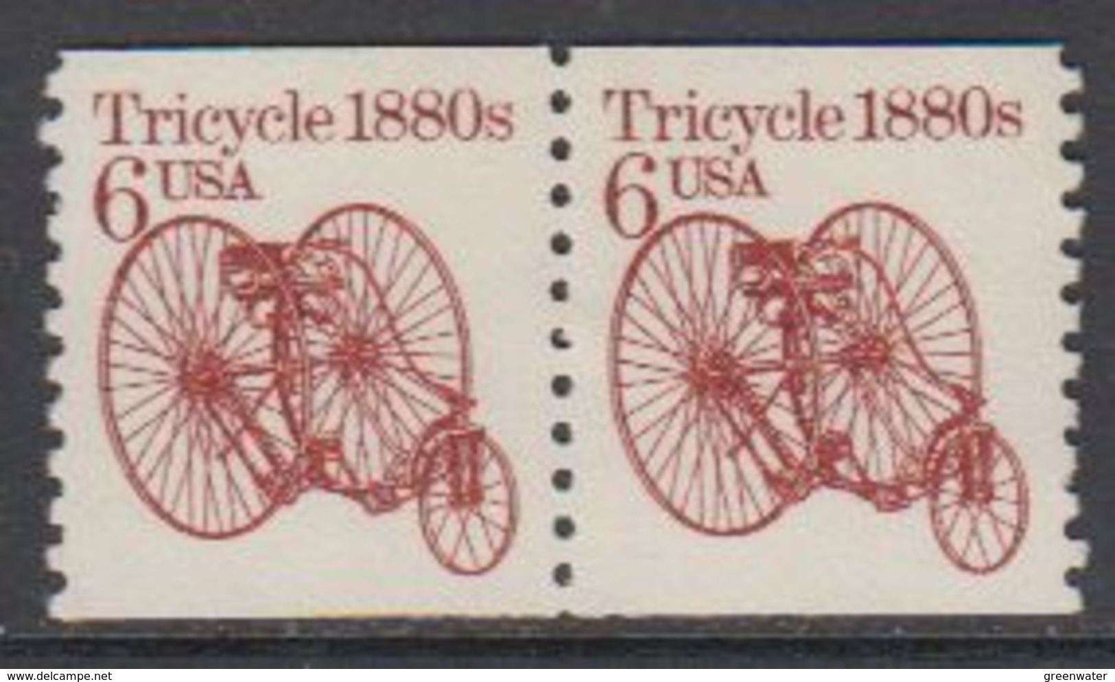 USA 1985 Tricycle 1880s 1v (pair) ** Mnh (43133K) - Nuovi