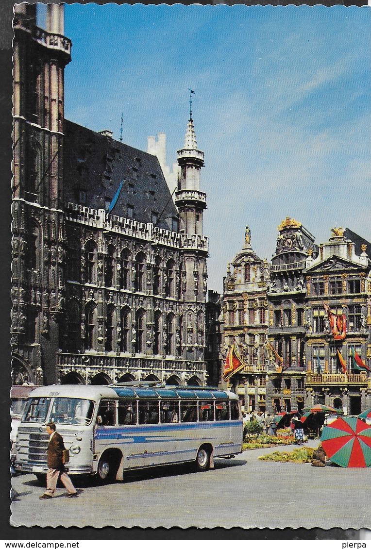 BELGIO - BRUXELLES - ANGOLO DELLA GRAND PLACE - VIAGGIATA1969 - Piazze