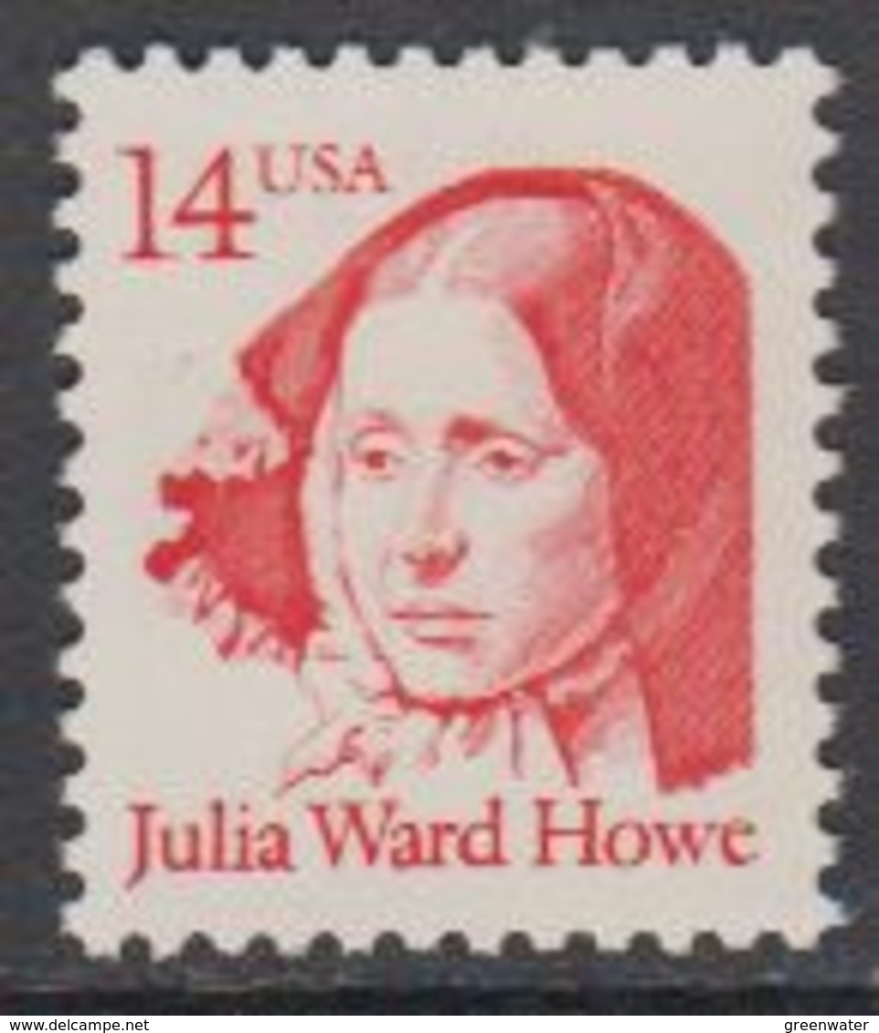 USA 1987 Julia Ward Howe 1v ** Mnh (43134) - Ongebruikt