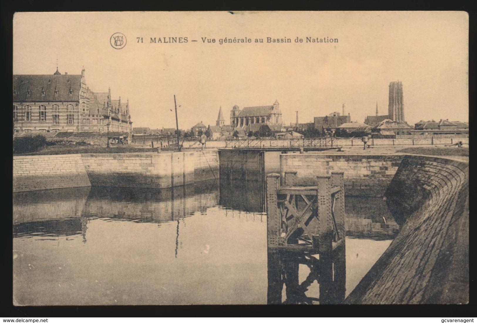 MECHELEN  ==  VUE GENERALE AU BASSIN DE NATATION - Malines