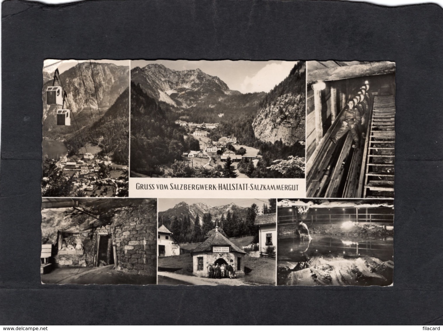 87168     Austria,   Gruss Vom  Salzbergwerk-Hallstatt-Salzkammergut,  VG - Hallstatt