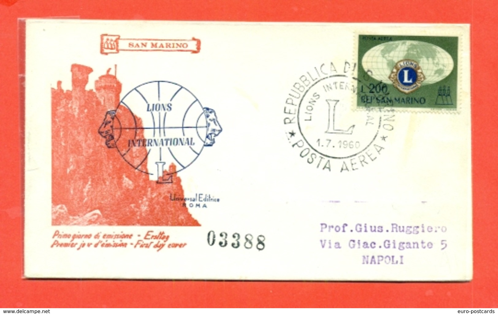 LIONS CLUB - MARCOFILIA -SAN MARINO - 1960 - Non Classificati