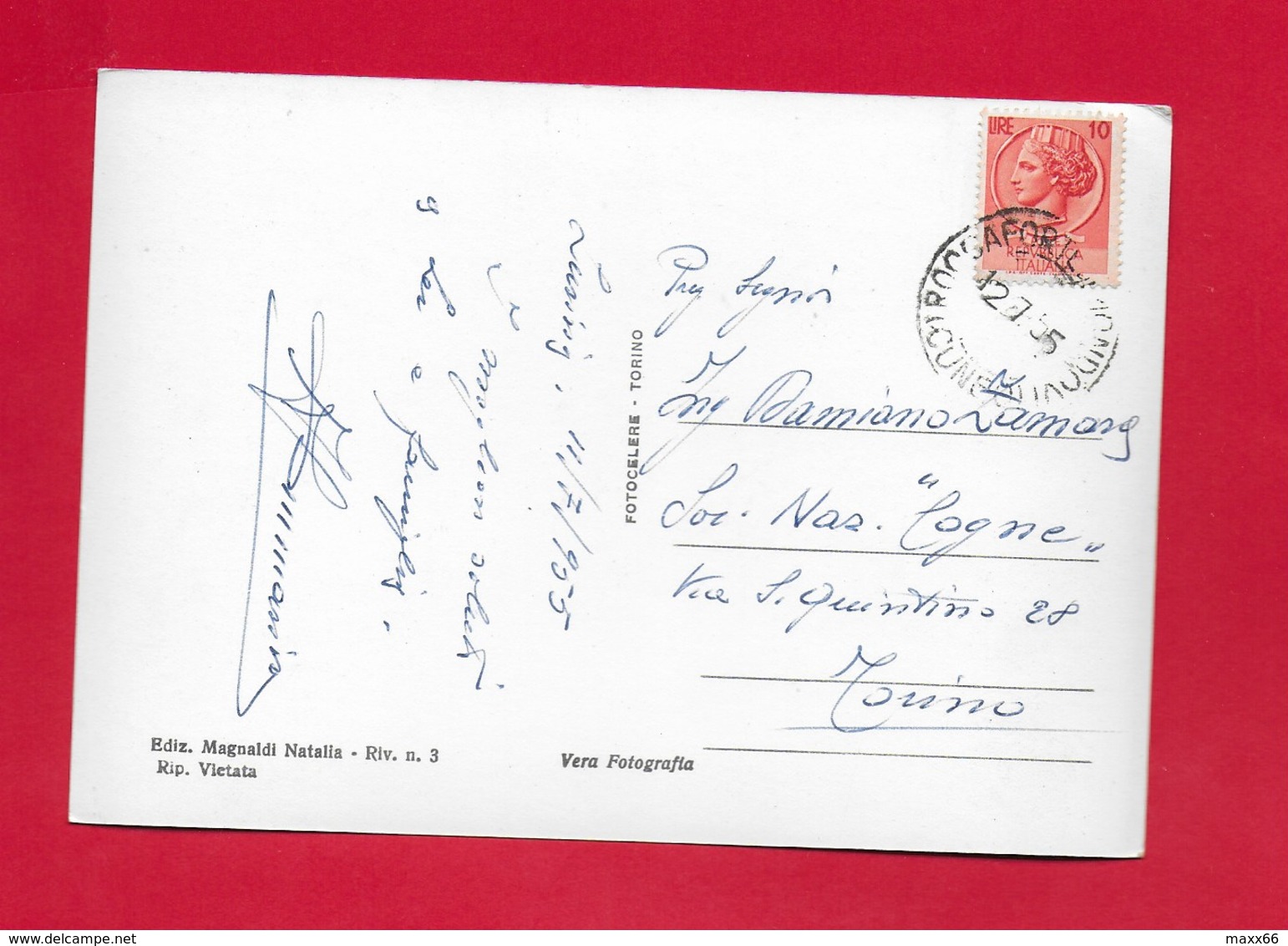 CARTOLINA VG ITALIA - LURISIA (CN) - Mescita Delle Acque Radioattive - 10 X 15 - ANN. 1955 - Cuneo