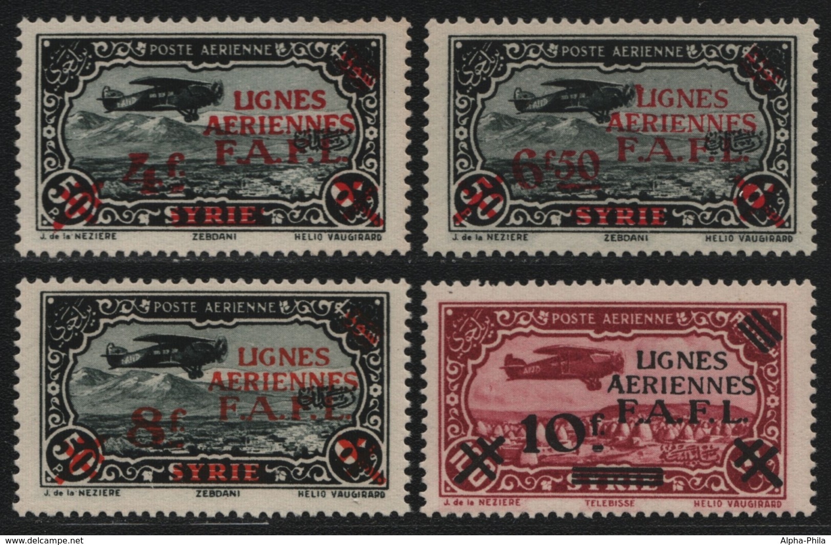 Frankreich - Levante 1942 - Mi-Nr. 40-43 ** - MNH - Flugzeuge / Airplanes - Ungebraucht