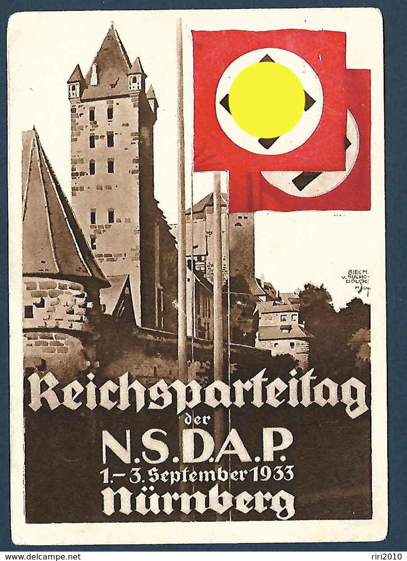 Allemagne - Carte De Propagande - Reichsparteitag Nsdap Nürnberg 1933 - Evènements