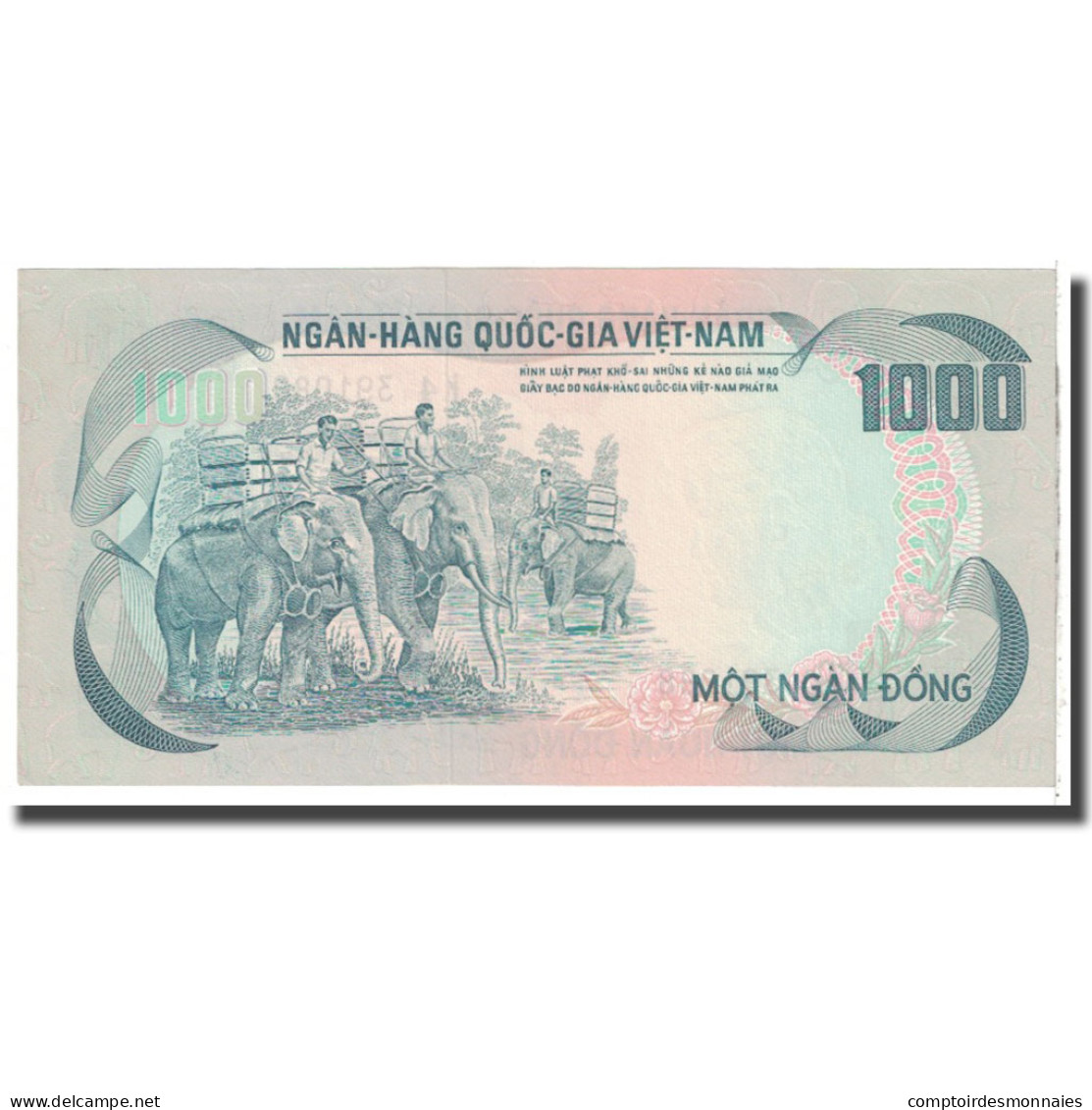 Billet, South Viet Nam, 1000 D<ox>ng, KM:34a, NEUF - Vietnam