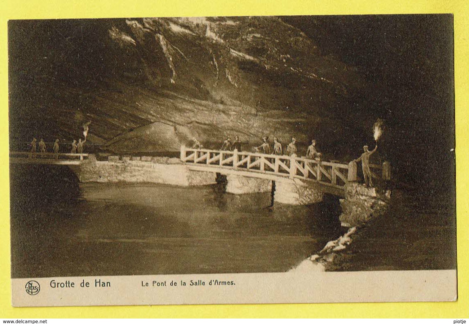 * Han Sur Lesse (Rochefort - Namur - La Wallonie) * (Nels, Nr 14) Grotte De Han, Grot, Le Pont De La Salle D'armes, Rare - Rochefort