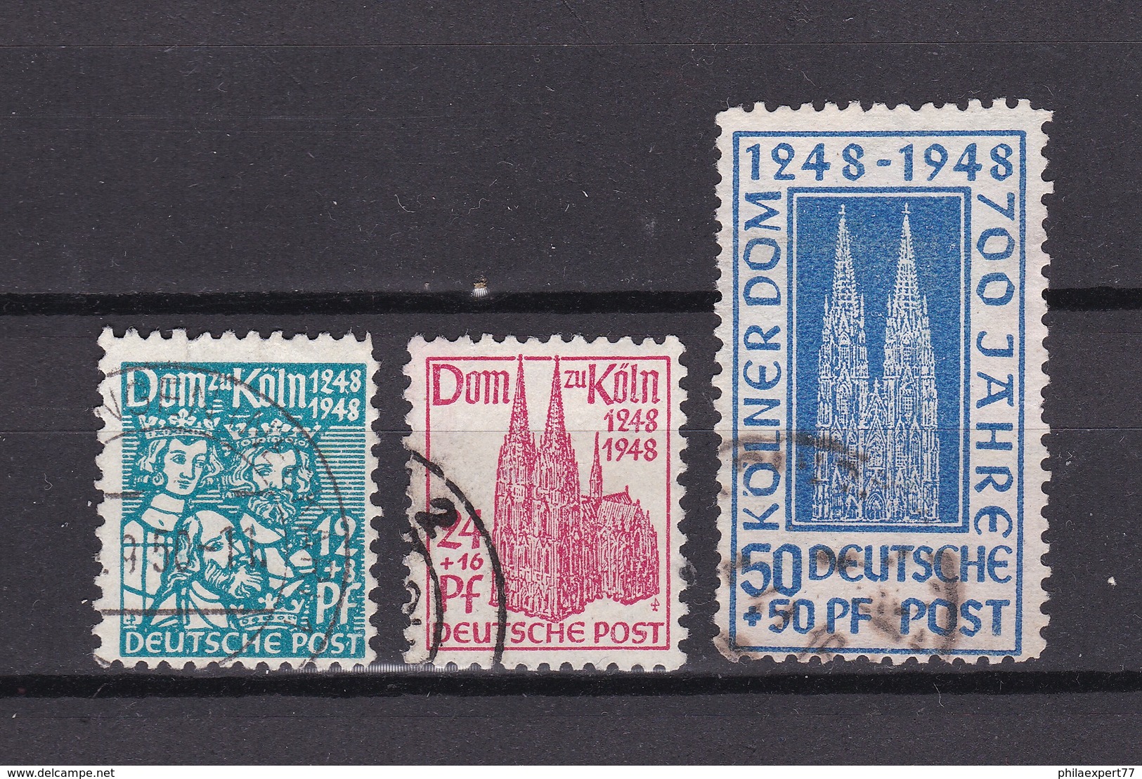 US & Britische Zone - 1948 - Michel Nr. 70/72 - Gest. - 19,5 Euro - Sonstige & Ohne Zuordnung